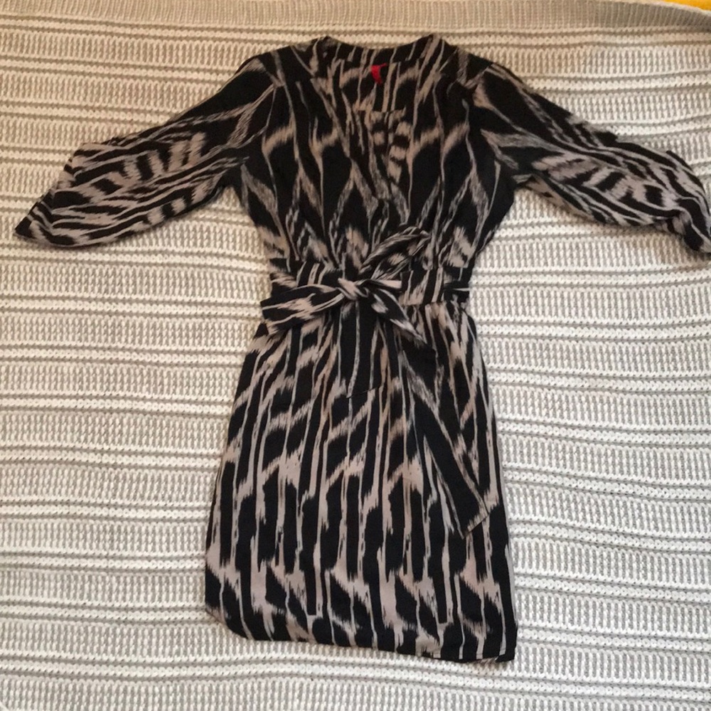 Black and Tan tribal style dress